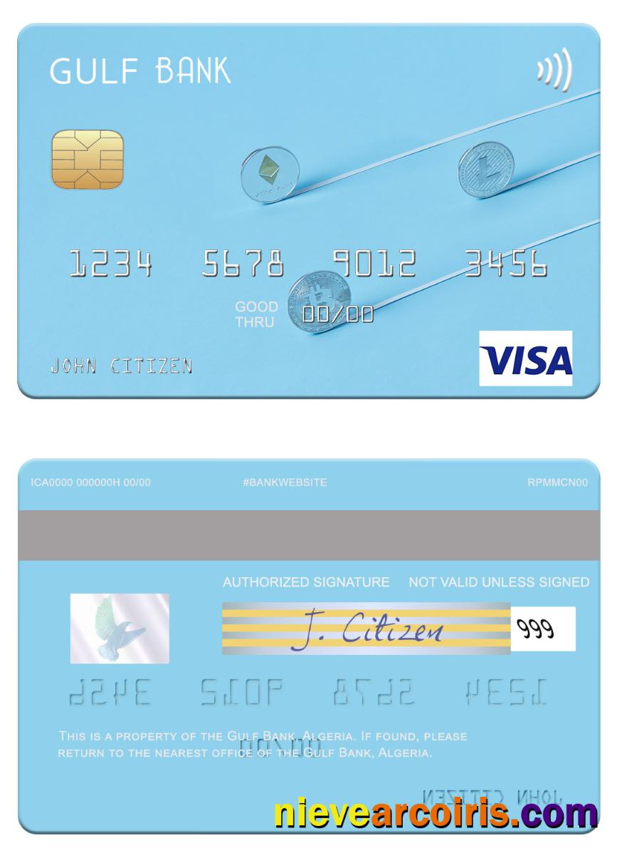Algeria Gulf Bank visa card
